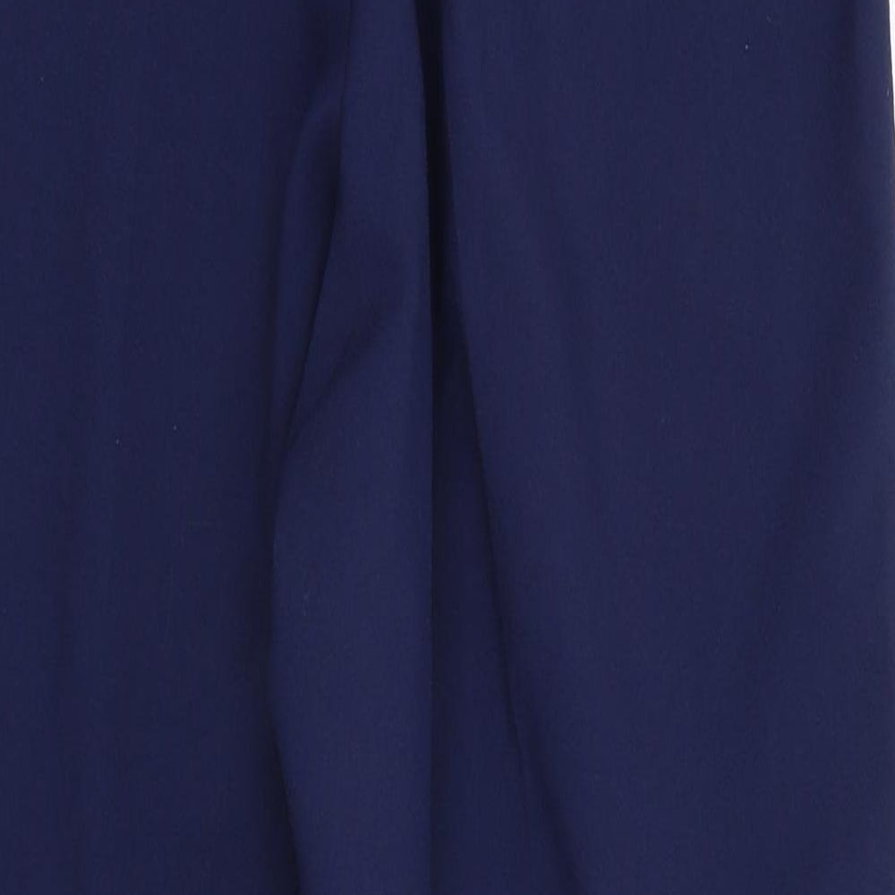 Saira of Manchester Womens Blue Polyester Trousers Size 16 L26 in Regular