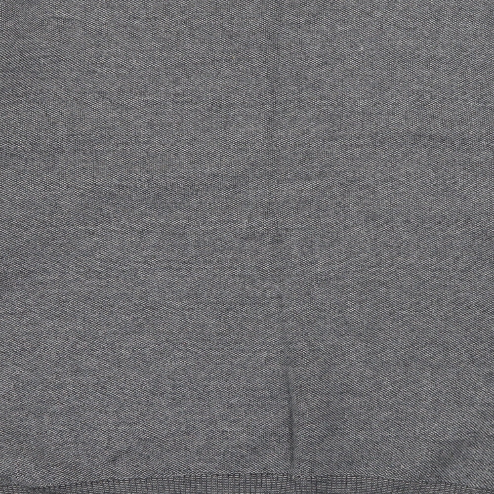 Marks and Spencer Mens Grey V-Neck Acrylic Pullover Jumper Size L