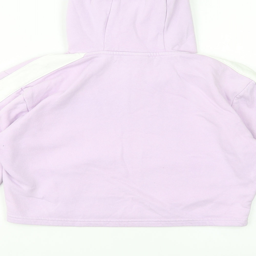 ellesse Womens Purple  Cotton Pullover Hoodie Size 8  Pullover - Cropped