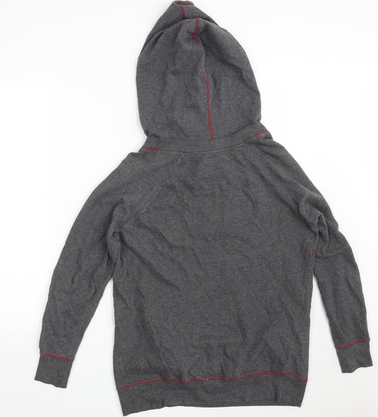 Iris & Edie Womens Grey Cotton Pullover Hoodie Size 6 - Size 6-8