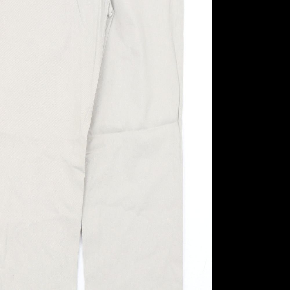 Nautica Womens Beige Cotton Chino Trousers Size 32 L30 in Regular Button
