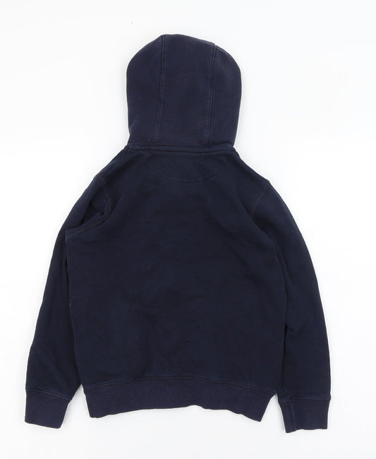 Schoolwear Boys Blue Cotton Full Zip Hoodie Size 9 Years Zip - School