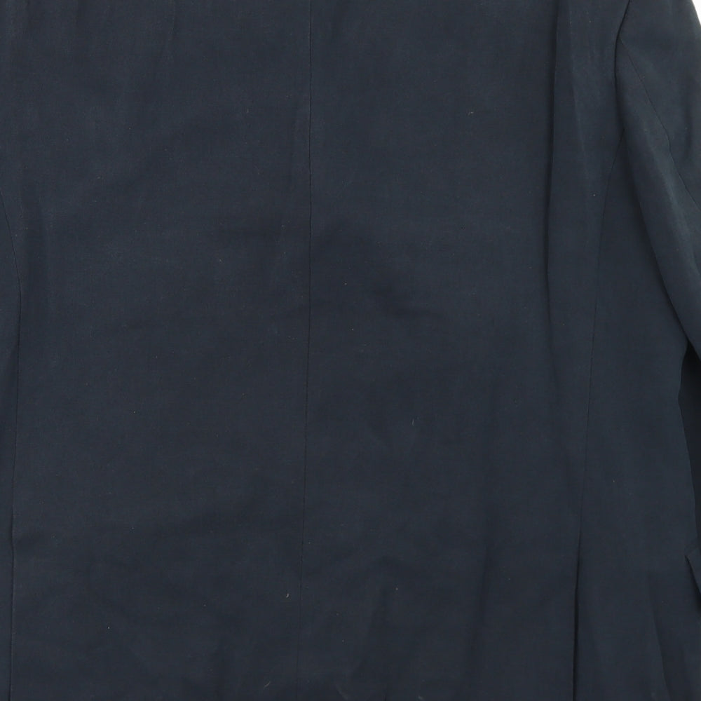 Marks and Spencer Mens Blue Lyocell Jacket Blazer Size 40