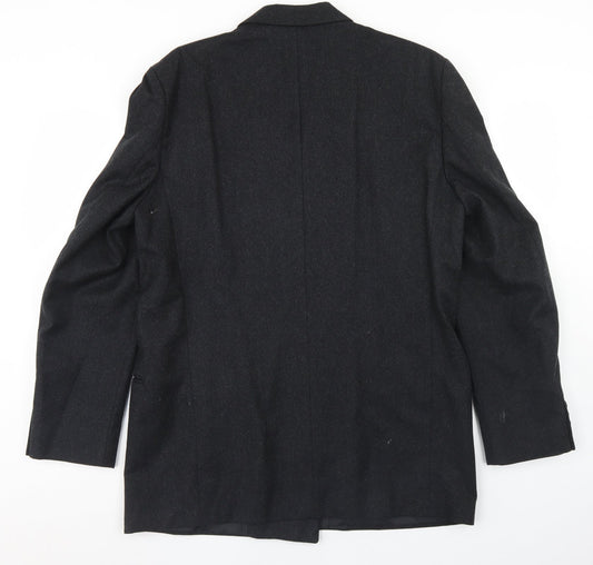 C&A Mens Grey Wool Jacket Blazer Size 40