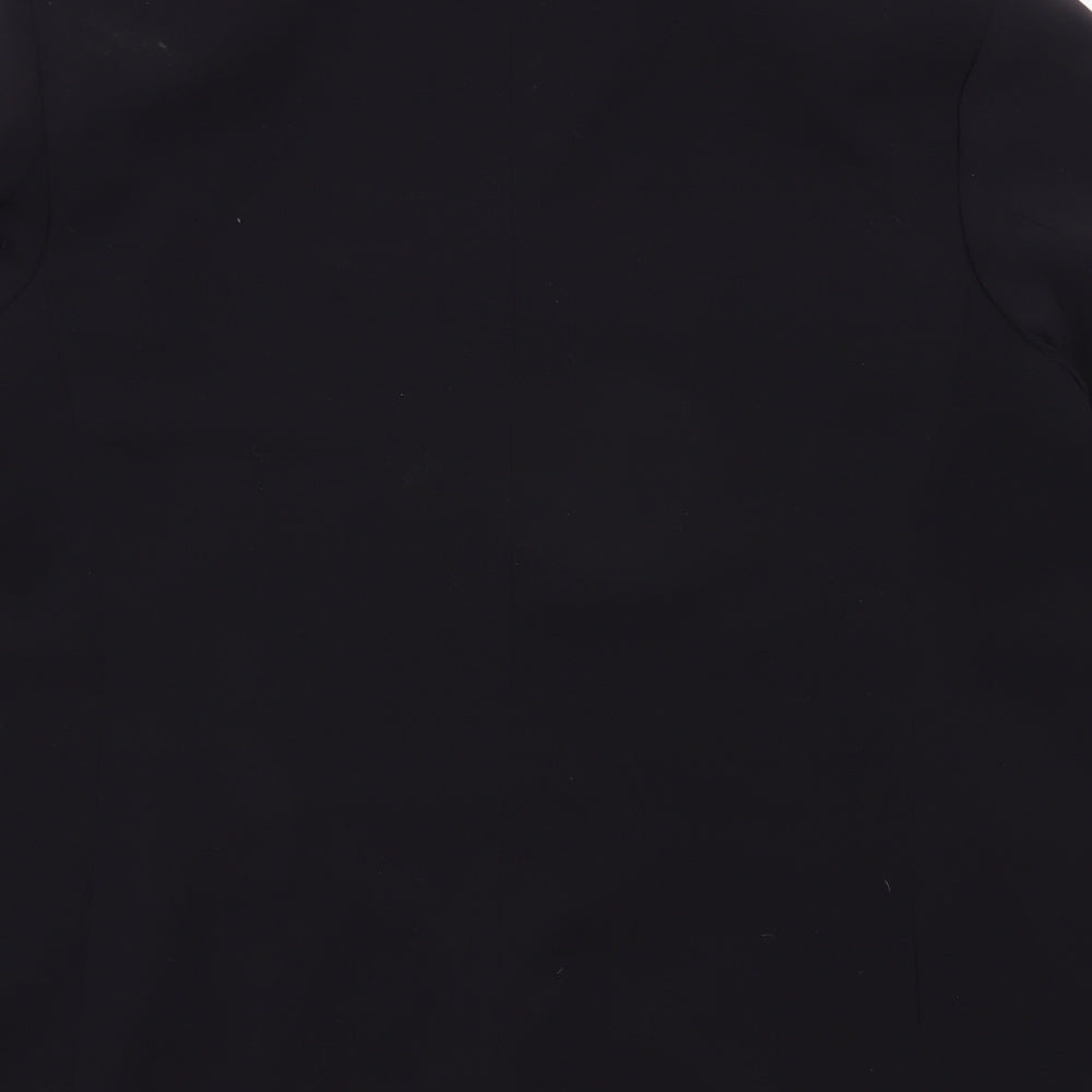 Marks and Spencer Womens Black Polyester Jacket Blazer Size 16