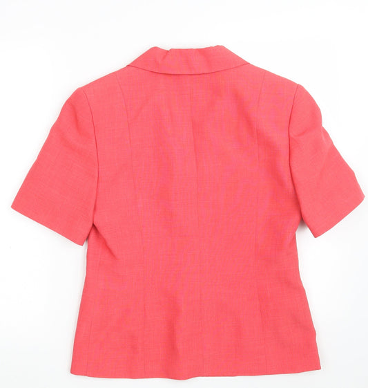 St Bernard Womens Pink Jacket Blazer Size 10 Button