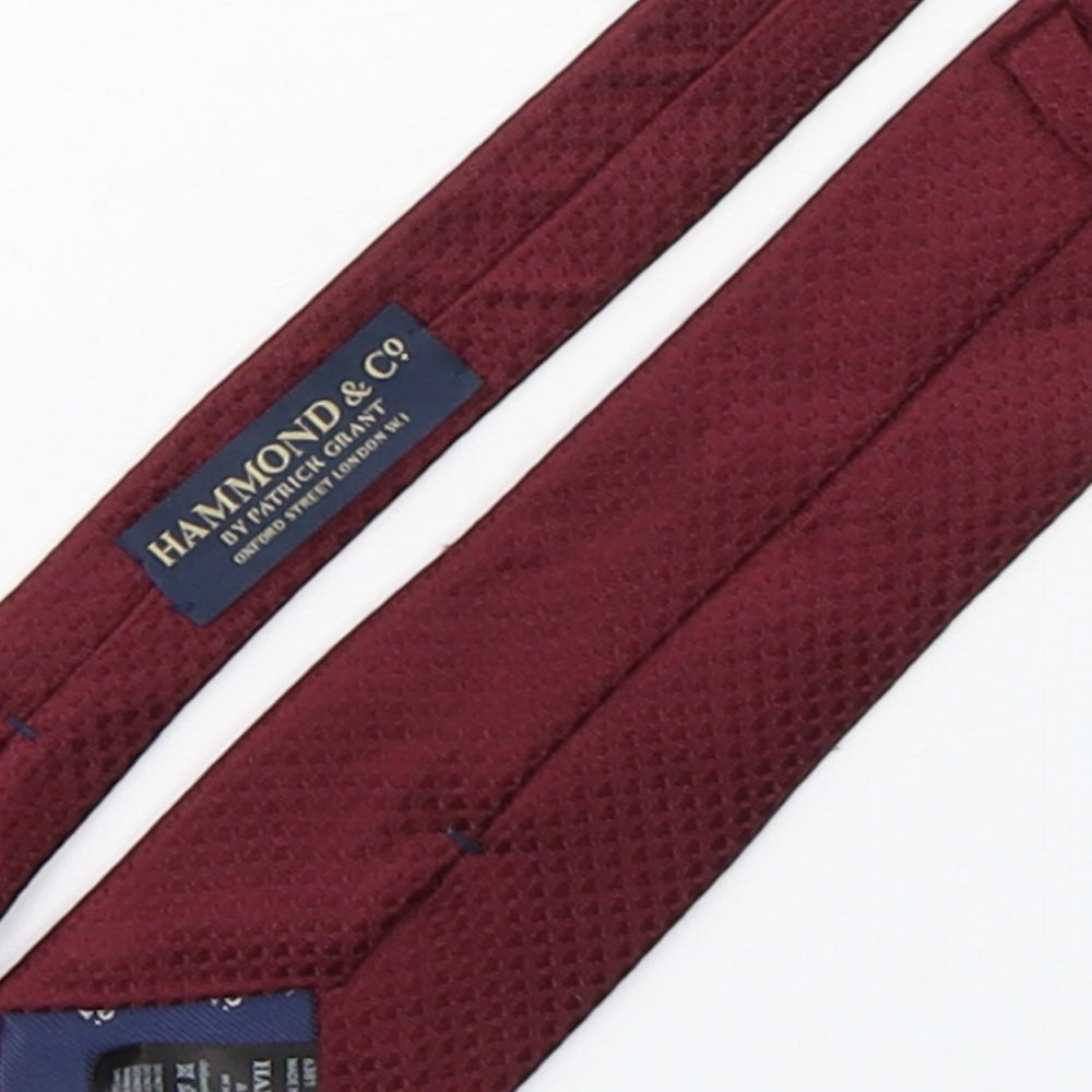 Hammond & CO Mens Purple Silk Pointed Tie One Size