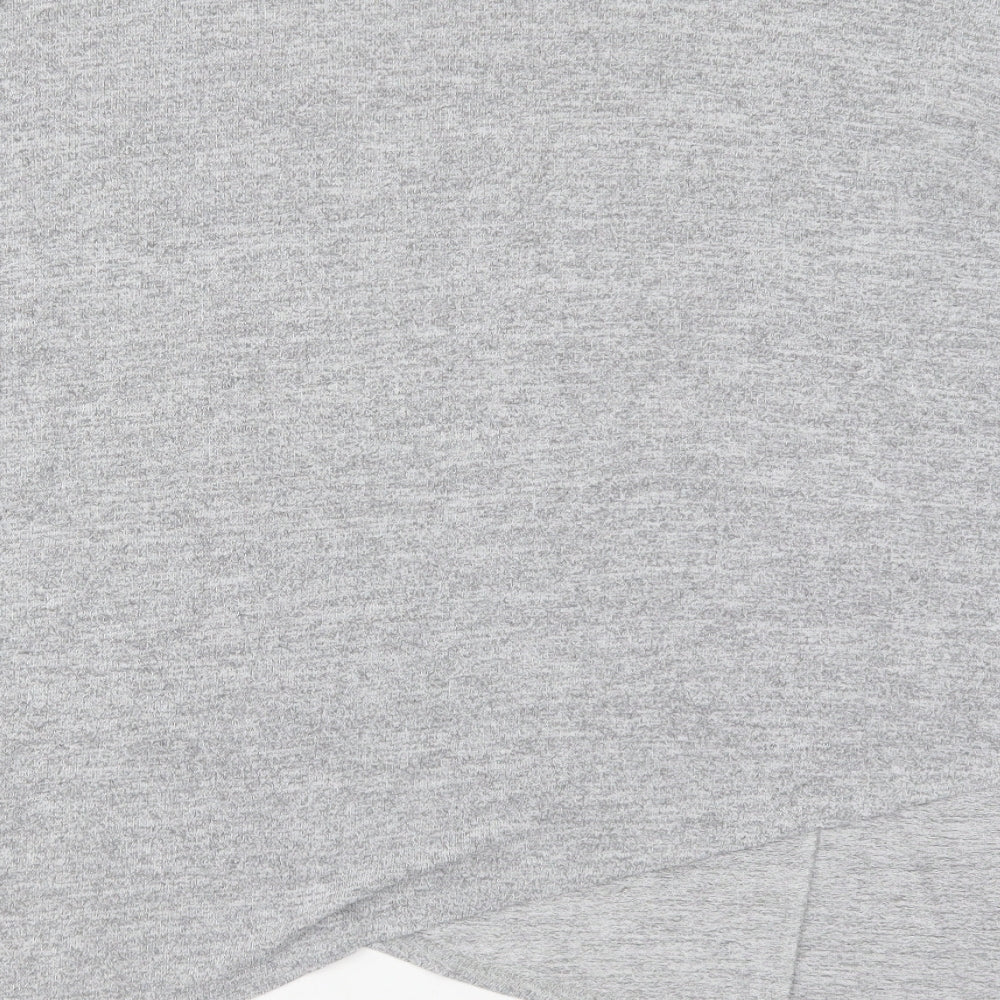 New Look Womens Grey Roll Neck Viscose Pullover Jumper Size M