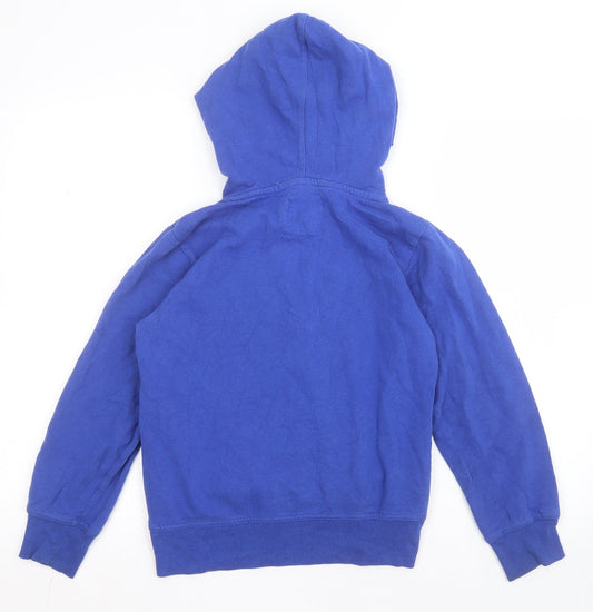 H&M Boys Blue Cotton Pullover Hoodie Size 9-10 Years - CINCO LOBOS JUNCTION