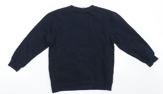 NOT FOR PONIES Girls Blue Cotton Pullover Sweatshirt Size 7-8 Years - Christmas
