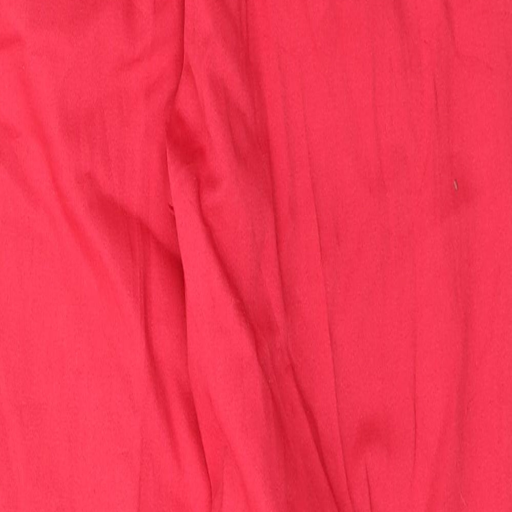 Jantzen Womens Red Polyester Trousers Size 10 L30 in Regular