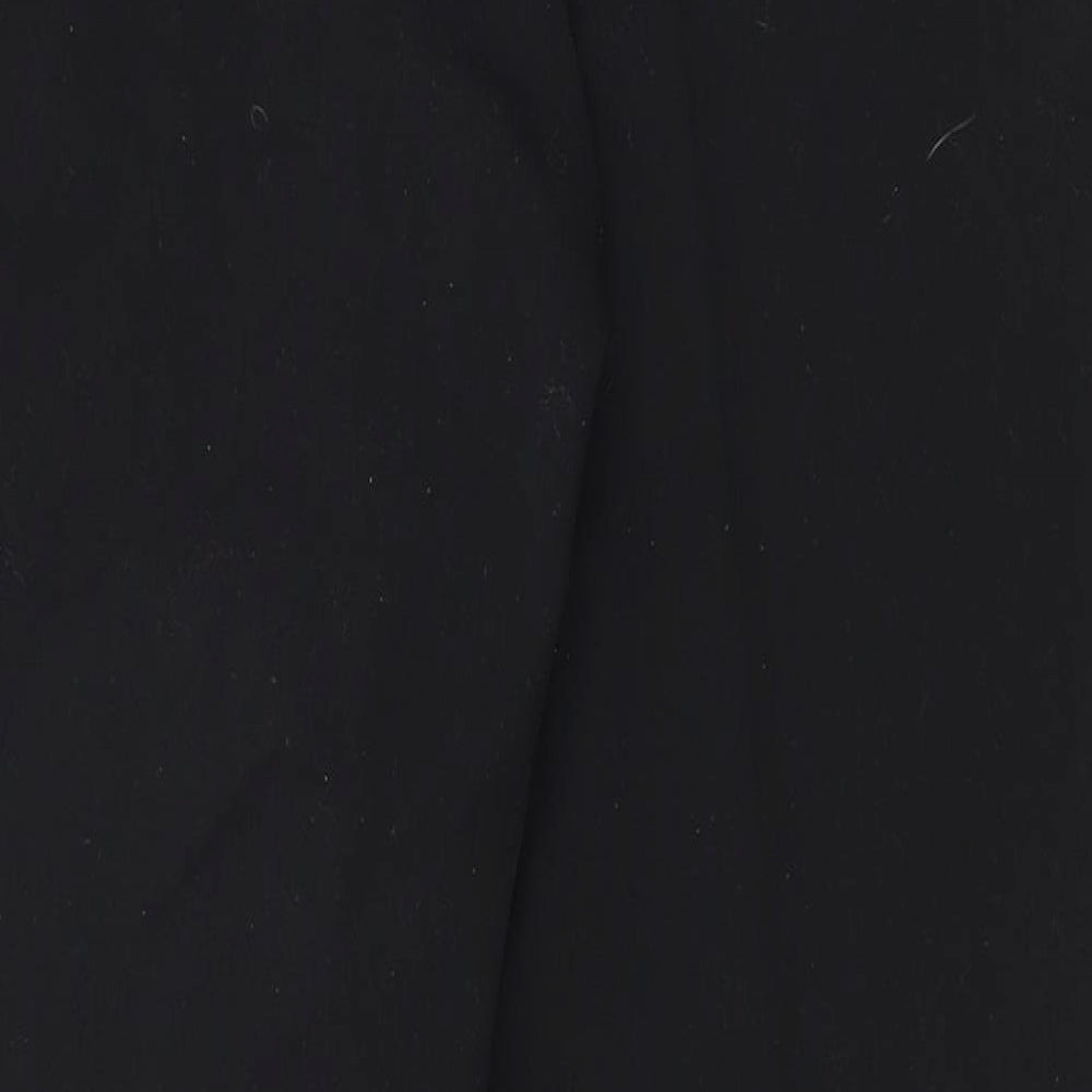 Marks and Spencer Womens Black Polyester Dress Pants Trousers Size 14 L27.5 in Regular Zip