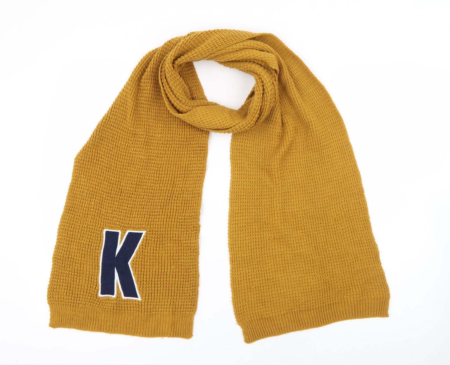 Preworn Unisex Yellow Acrylic Scarf - K