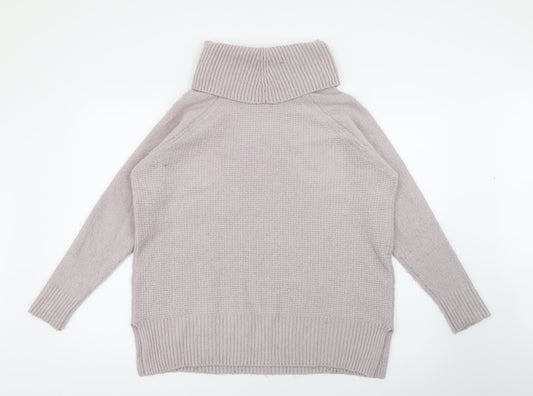 Monsoon Womens Purple Roll Neck Acrylic Pullover Jumper Size M