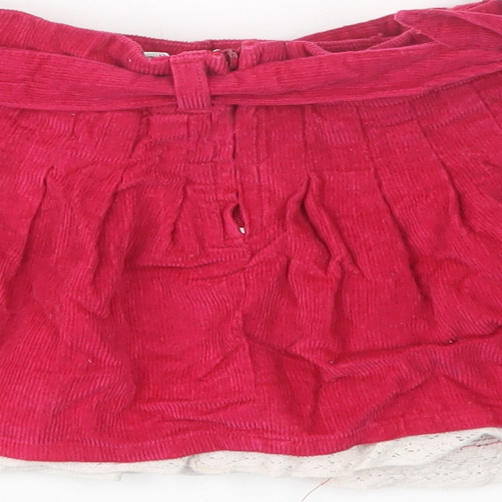 Sisley Baby Pink Cotton Skater Skirt Size 12-18 Months Zip
