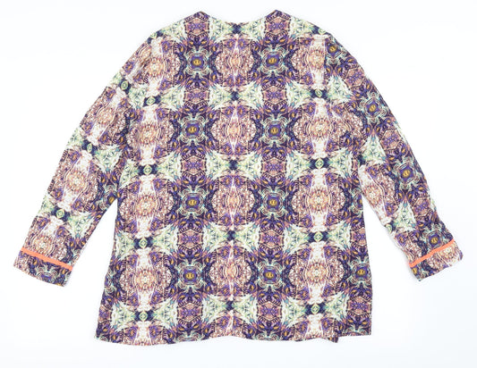 ASOS Womens Multicoloured Geometric Jacket Blazer Size 10