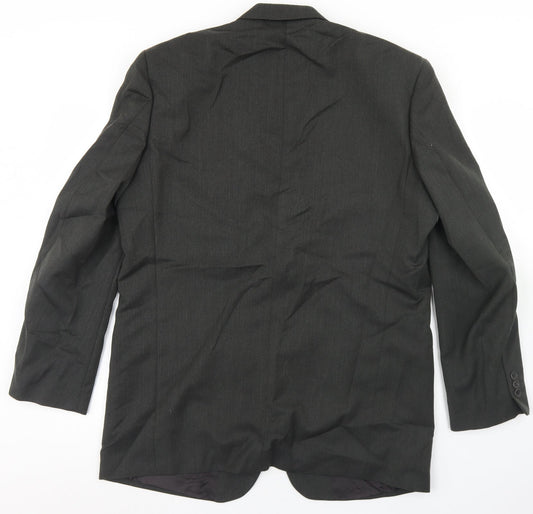 HR Tailoring Mens Grey Wool Jacket Blazer Size 42