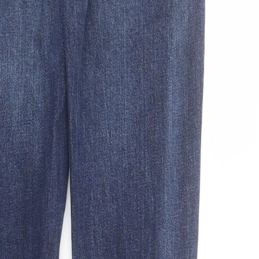 Very Womens Blue Cotton Skinny Jeans Size S L30 in Regular Zip