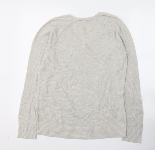 Gap Mens Beige Round Neck Cotton Pullover Jumper Size M
