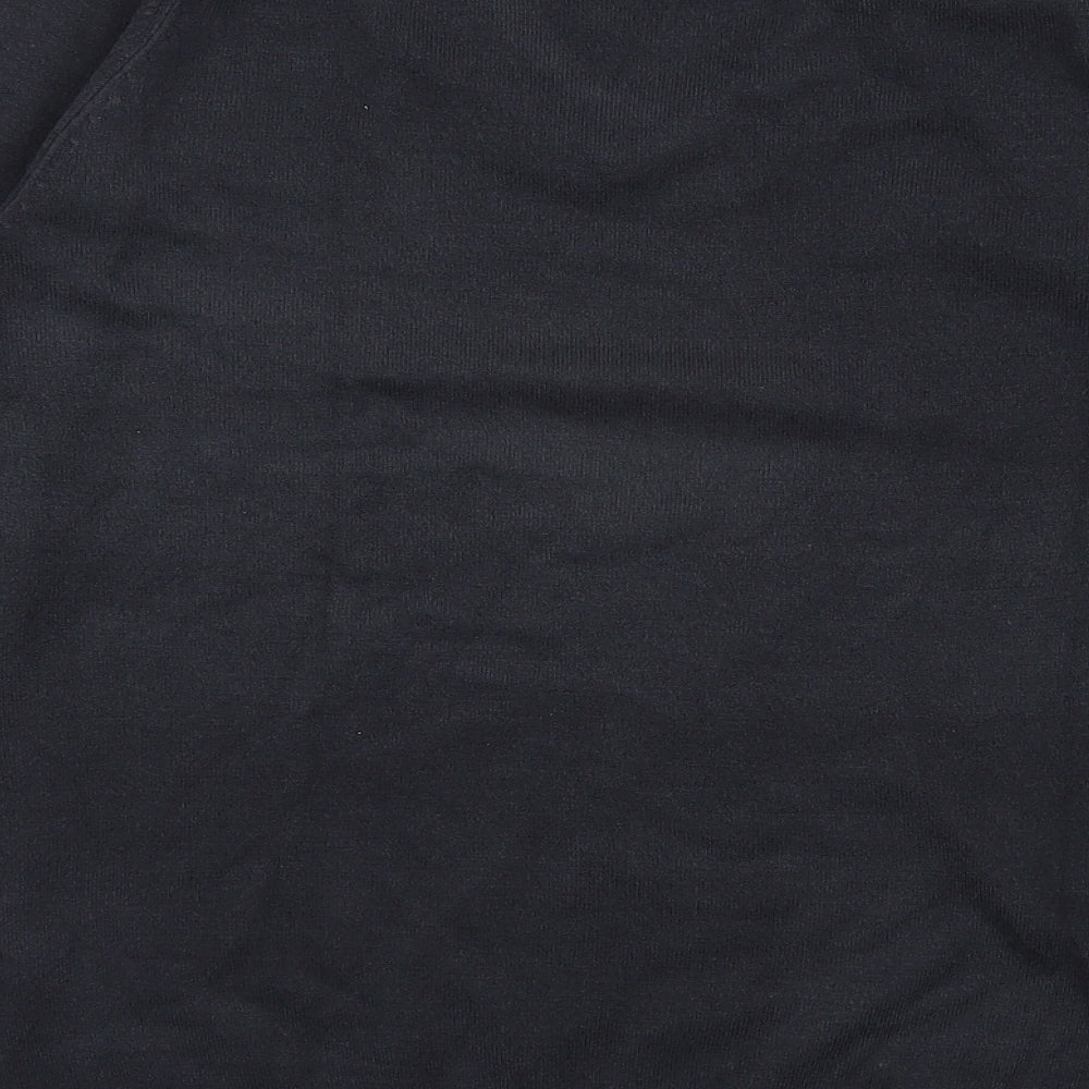 Marks and Spencer Mens Black V-Neck Acrylic Pullover Jumper Size S