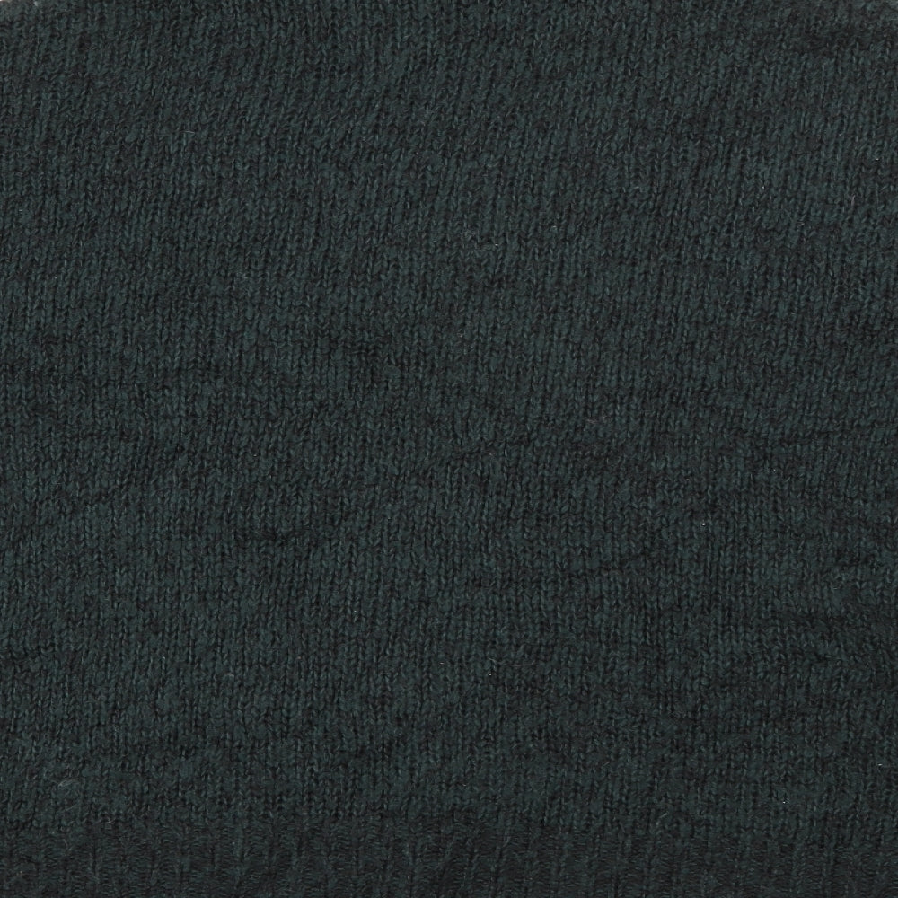 New Look Womens Green High Neck Acrylic Pullover Jumper Size S