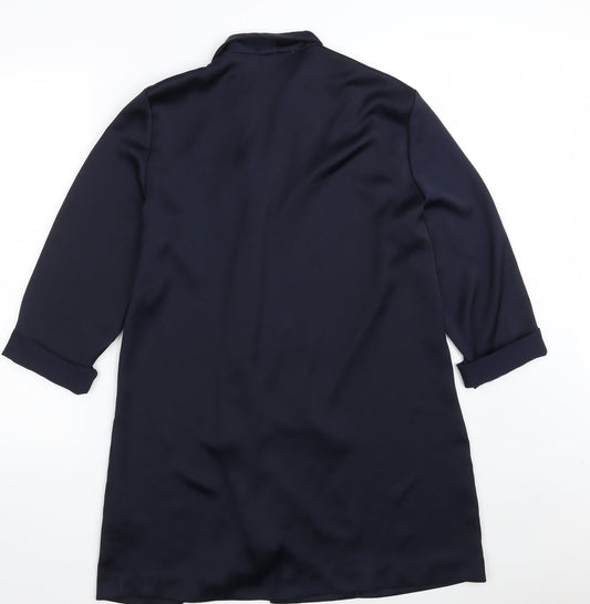 Atmosphere Womens Blue Jacket Size 12 Button