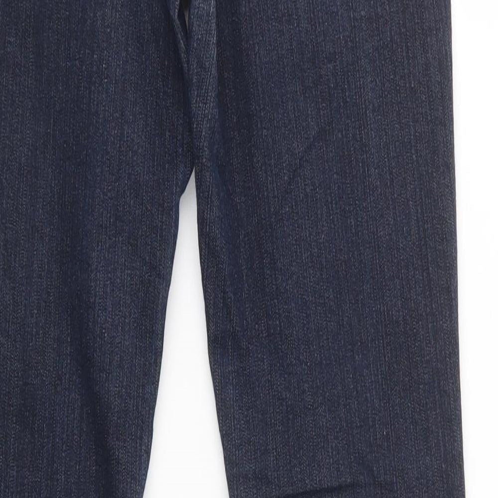 A Wear Womens Blue Cotton Skinny Jeans Size 8 L32 in Regular Button