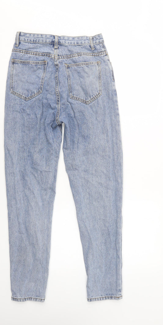 SheIn Womens Blue Camel Boyfriend Jeans Size XS L31 in Regular Button