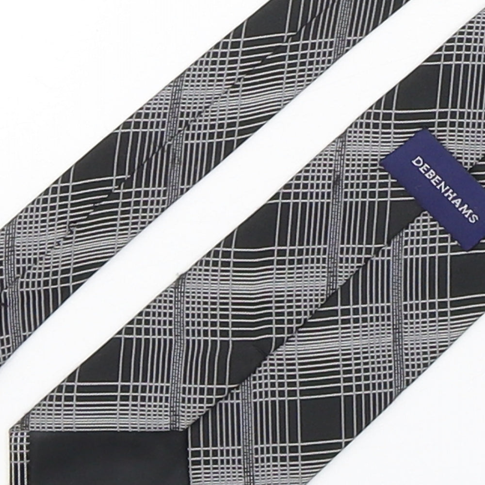 Debenhams Mens Multicoloured Plaids & Checks Polyester Pointed Tie One Size