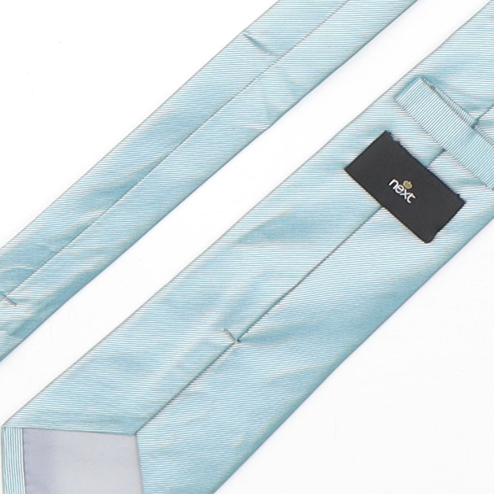 NEXT Mens Green Silk Pointed Tie One Size