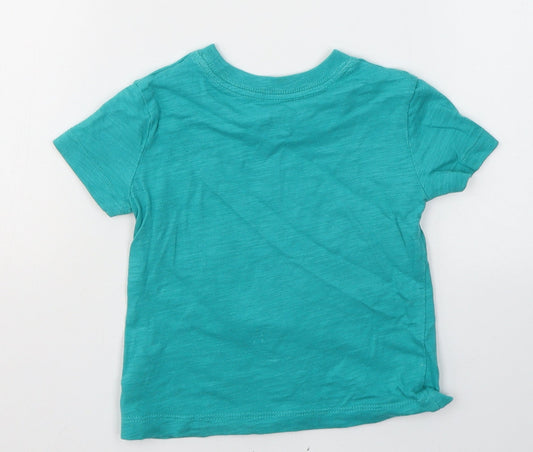 Gap Baby Blue Cotton Pullover T-Shirt Size 12-18 Months Round Neck Pullover