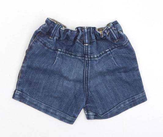 NEXT Girls Blue Cotton Cropped Jeans Size 9-12 Months