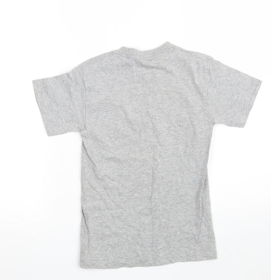 Delta Girls Grey Cotton Pullover T-Shirt Size M Crew Neck - Let the Sun Shine- Newyork