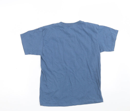 Gildan Boys Blue 100% Cotton Pullover T-Shirt Size S Crew Neck - Canada
