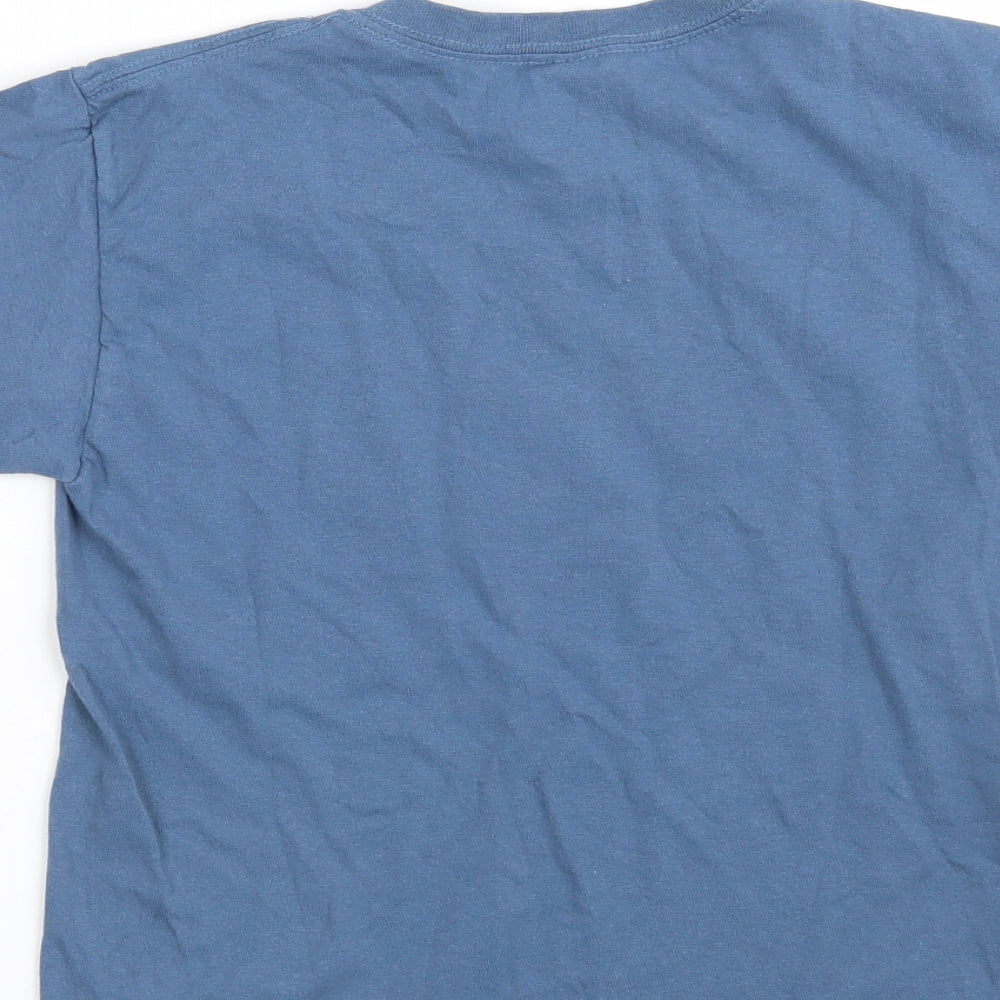 Gildan Boys Blue 100% Cotton Pullover T-Shirt Size S Crew Neck - Canada