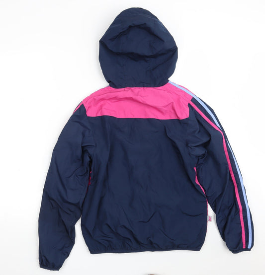 Lonsdale Womens Blue Striped  Jacket  Size 10  Zip