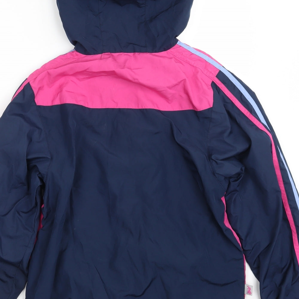 Lonsdale Womens Blue Striped Jacket Size 10 Zip