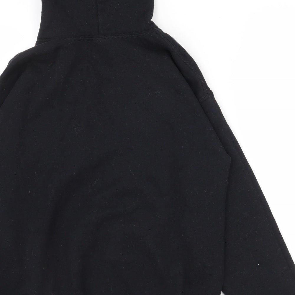 Gildan Boys Black Cotton Pullover Hoodie Size L Pullover