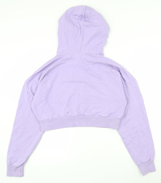 ASOS Womens Purple Viscose Pullover Hoodie Size 12 Pullover