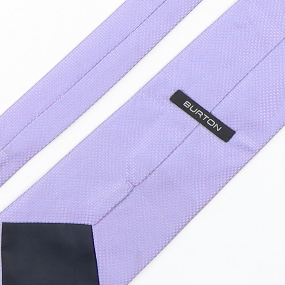Burton Mens Purple Grenadine Polyester Pointed Tie One Size