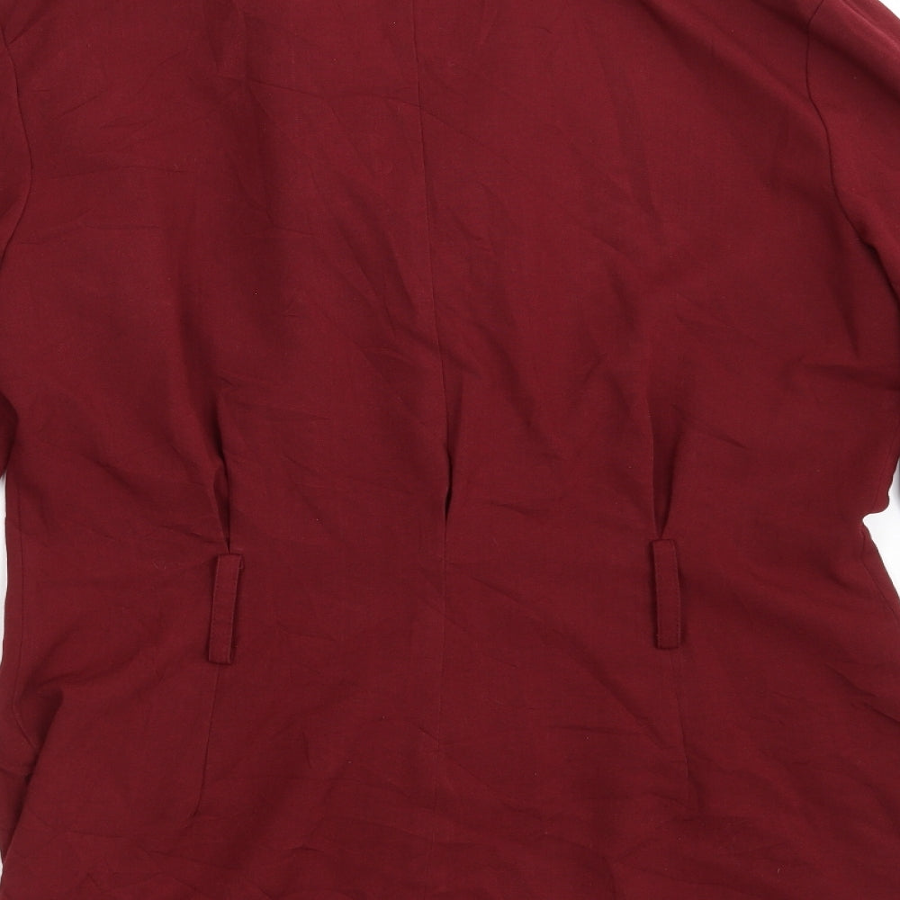 Dorothy Perkins Womens Red Jacket Button