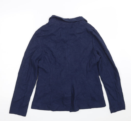 New Look Womens Blue Jacket Size 12 Button