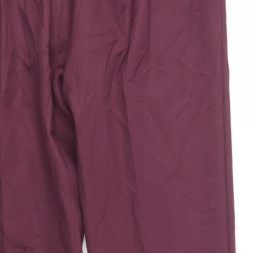 Damart Womens Purple Polyester Dress Pants Trousers Size 20 L32 in Regular