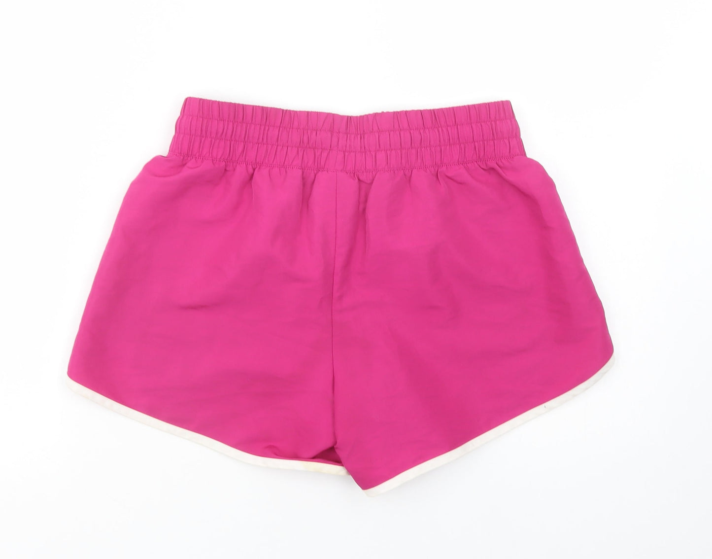 Danskin Womens Purple  Polyester Sweat Shorts Size S L3 in Regular Drawstring