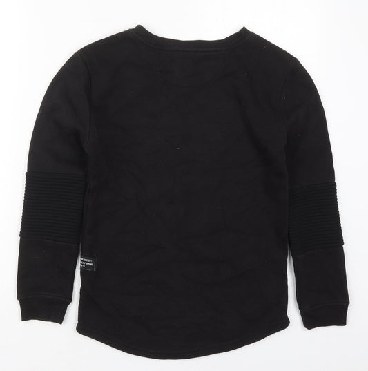 Primark Boys Black Cotton Pullover Sweatshirt Size 10-11 Years Pullover