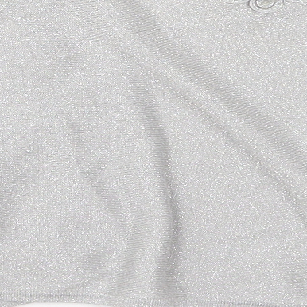 Phase Eight Womens Grey V-Neck Viscose Cardigan Jumper Size 8