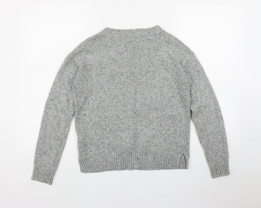 NEXT Womens Grey Round Neck Acrylic Pullover Jumper Size 6