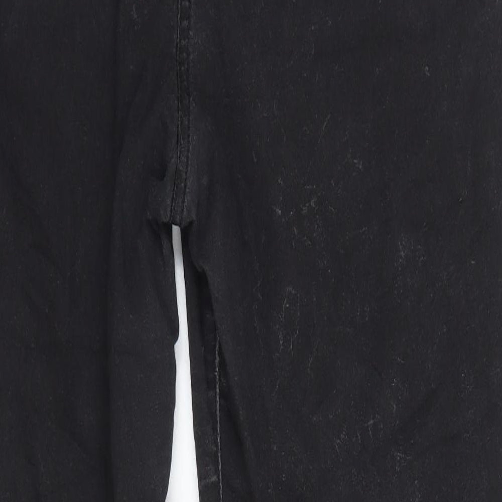 COLLUSION Womens Black Cotton Skinny Jeans Size 36 in L30 in Regular Button