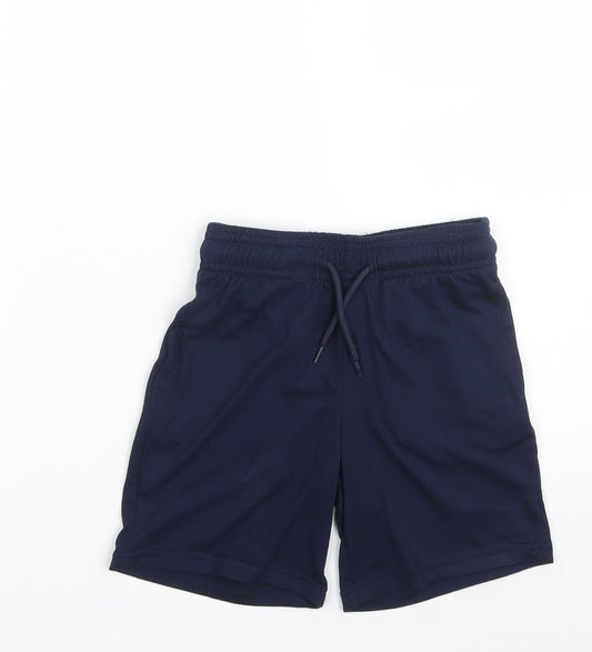 Dunnes Stores Boys Blue Cotton Sweat Shorts Size 5-6 Years Regular