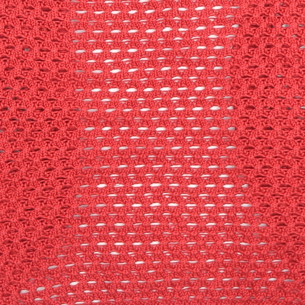 mamas & papas Womens Red Round Neck Cotton Shrug Jumper Size M